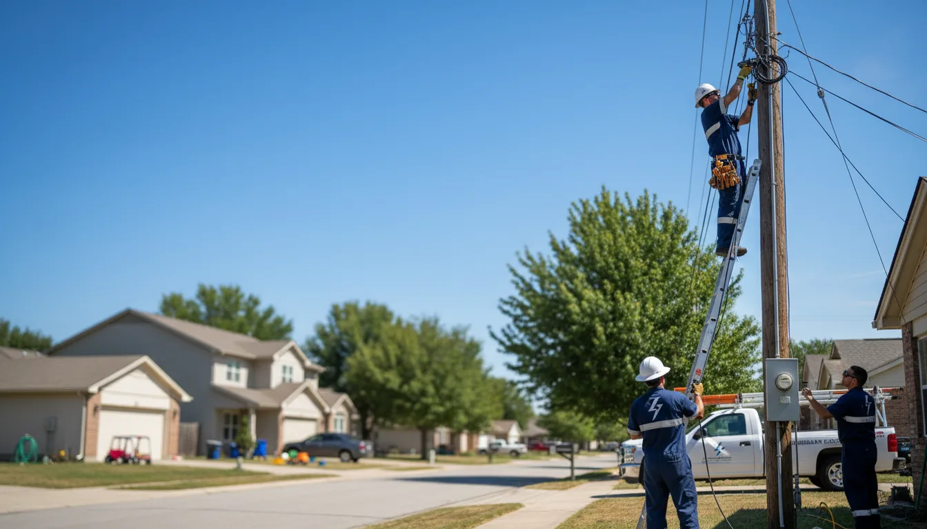 Residential electrician providing installation services in Longville, MN